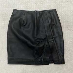 Leather Mini Skirt